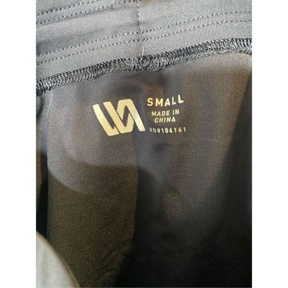 VRST Mens Stealth 7” Inch Run Shorts S Navy Abstract Size Zip Pocket Lined - Picture 3 of 5